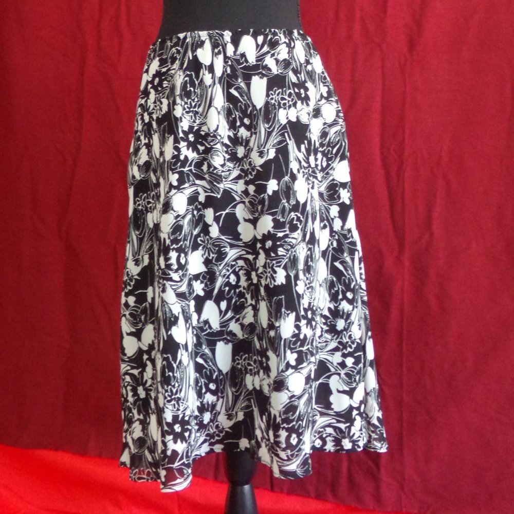 George print skirt